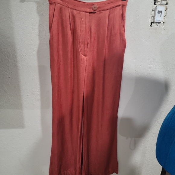 Anthropologie Corey lynn Calter satin wide leg pants - Picture 9 of 9